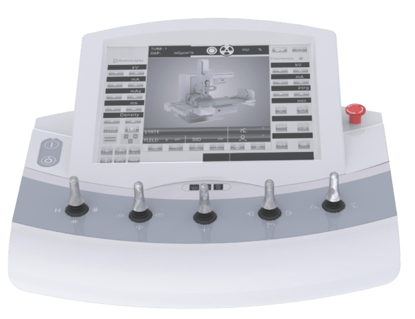 Telecomandado PLD9600B: Sistema de rayos X y fluoroscopia con mesa basculante y detectores digitales, optimizado para diagnósticos médicos precisos y de alta calidad