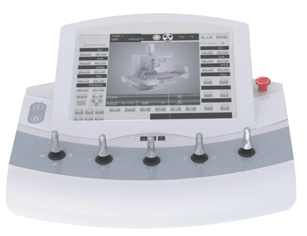 Telecomandado PLD9600B: Sistema de rayos X y fluoroscopia con mesa basculante y detectores digitales, optimizado para diagnósticos médicos precisos y de alta calidad